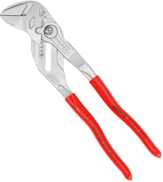 Knipex 86 03 250 Sleuteltang - 250 mm - Verchroomd - Sleutelwijdte tot 52 mm / 2 Inch - Kunststof bekleed