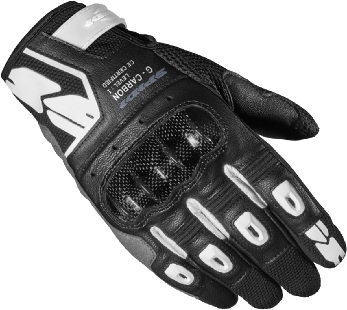 Spidi G-Carbon Lady Zwart Wit - Handschoen