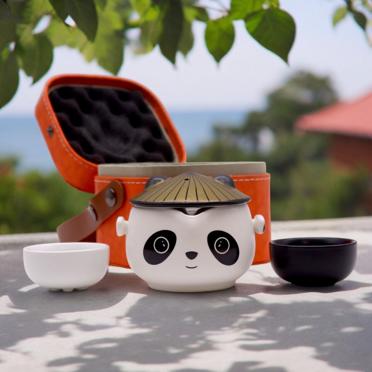 Kung Fu Panda Theepotset - Twee Kopjes - Reispakket - cadeau geschenkset vrouwen geschenkset mannen