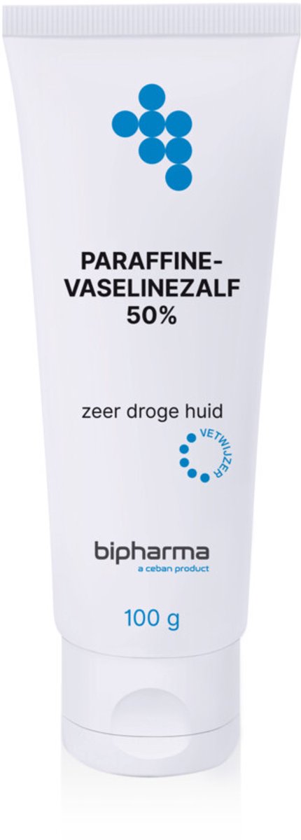 Bipharma Paraffine Vaselinezalf 50% - 2 x 100 gr - Voordeelverpakking