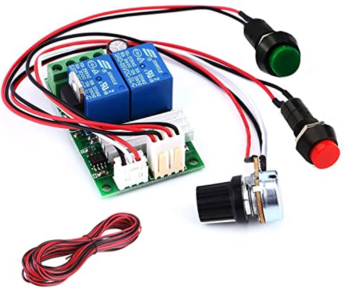 PWM Snelheidsregelaar voor DC Motor - 6V tot 24V, 3A, Omkeerbare Schakelaar