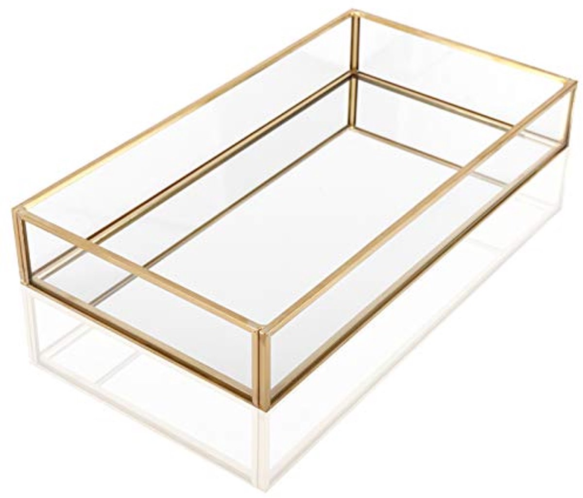 Vintage Decoratieve Spiegel Lade voor Sieraden en Cosmetica - Make-up Organiser 30 x 20 x 5 cm