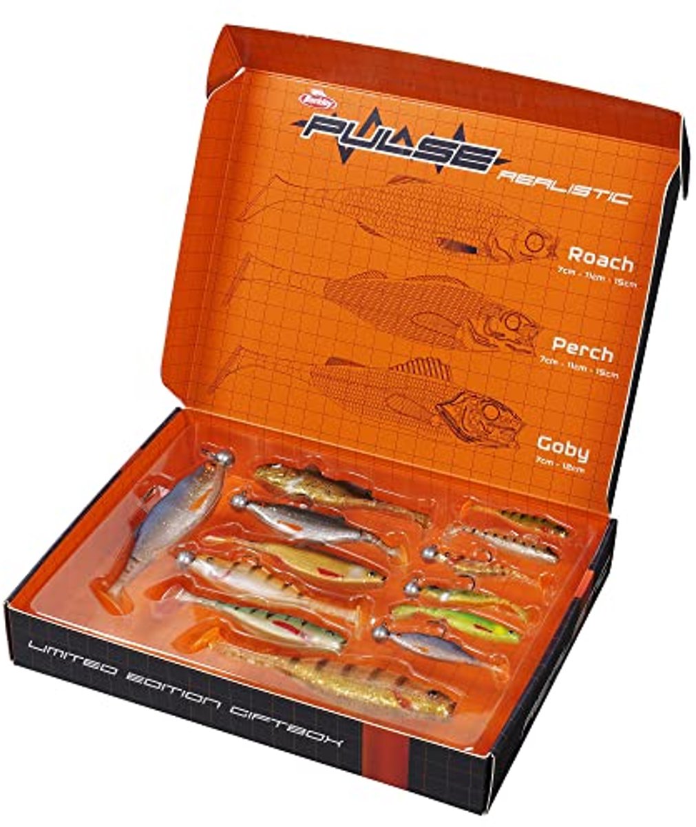 Set van 13 Realistische Rubber Aas met 6 Jigkoppen voor Roofvissers - Perfect Cadeau voor Vissers