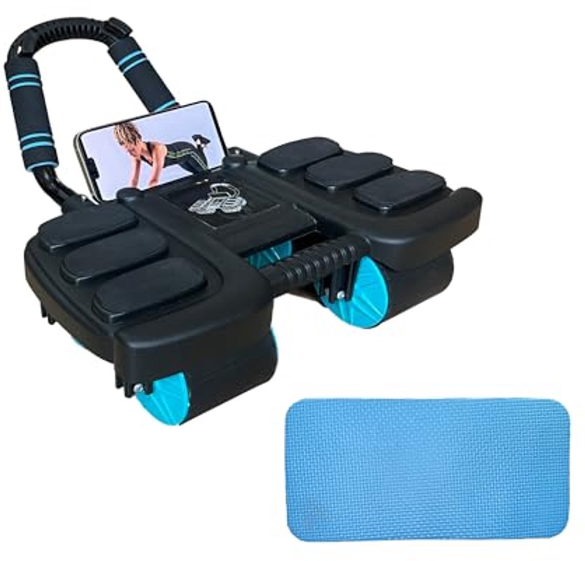 Ab Roller - Ab Workout Apparatuur met Kniemat en Automatische Rebound
