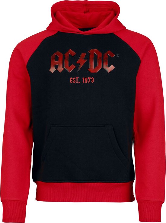Sweat à capuche homme AC/ DC Logo - Noir/Rouge - Taille M