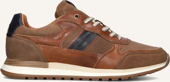 Mazzeltov Madrid Sneakers - Leer - Heren - Bruin - Maat 42