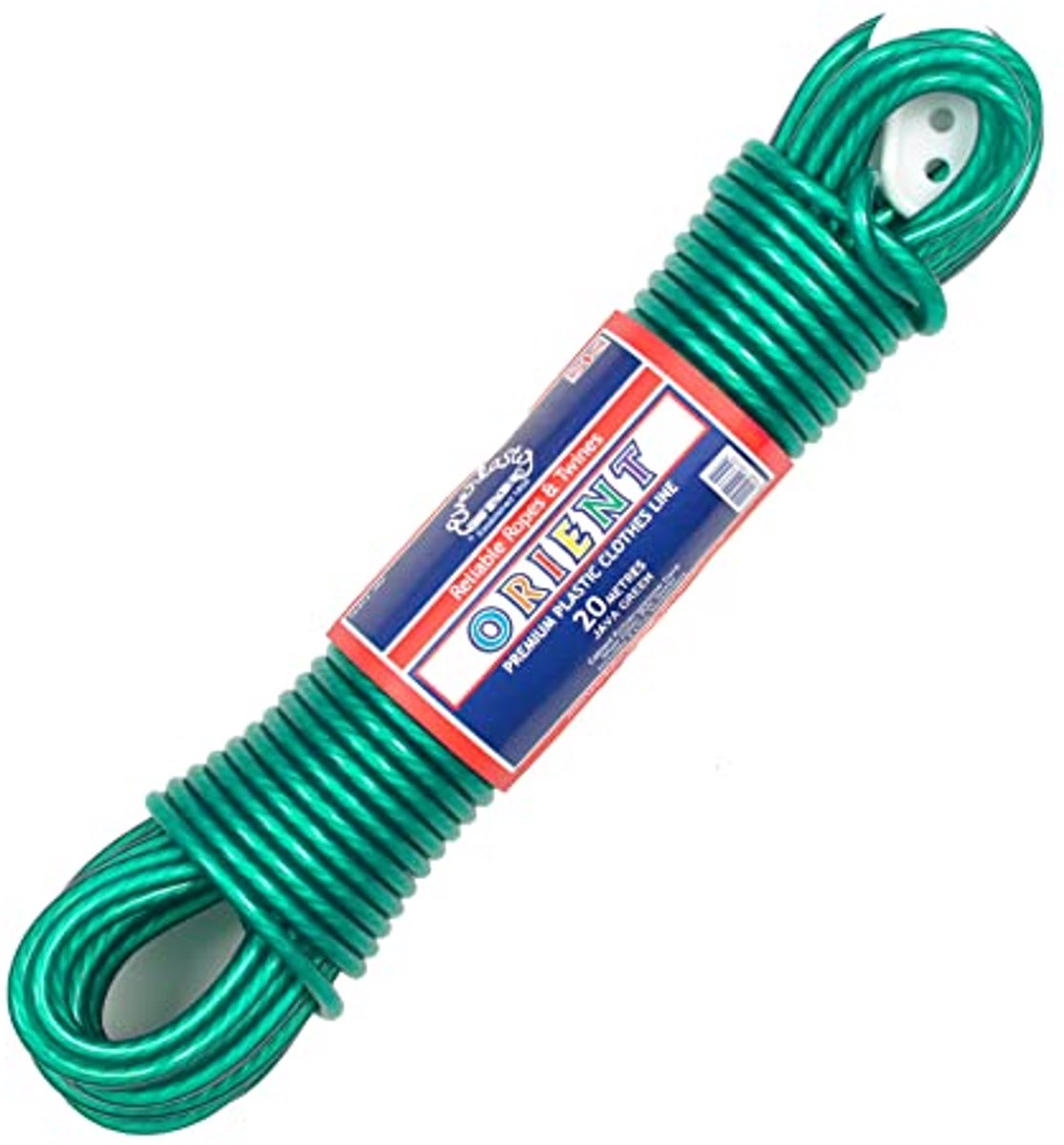 Robuuste 30m PVC Waslijn - 4.8mm Dikte - Groen