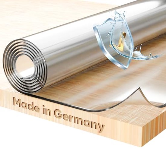 SCHULZ Transparante PVC-folie 0,6mm – 140cm Breed En 10 Meter Lang, Voor Tafelbescherming En Meer