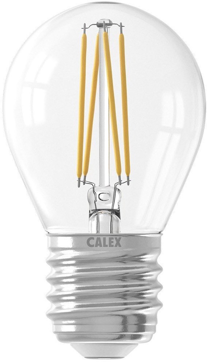 Calex E27 LED Kogellamp Helder | 4.5W 470Lm 2700K | 220-240V 827 P45 | Dimbaar