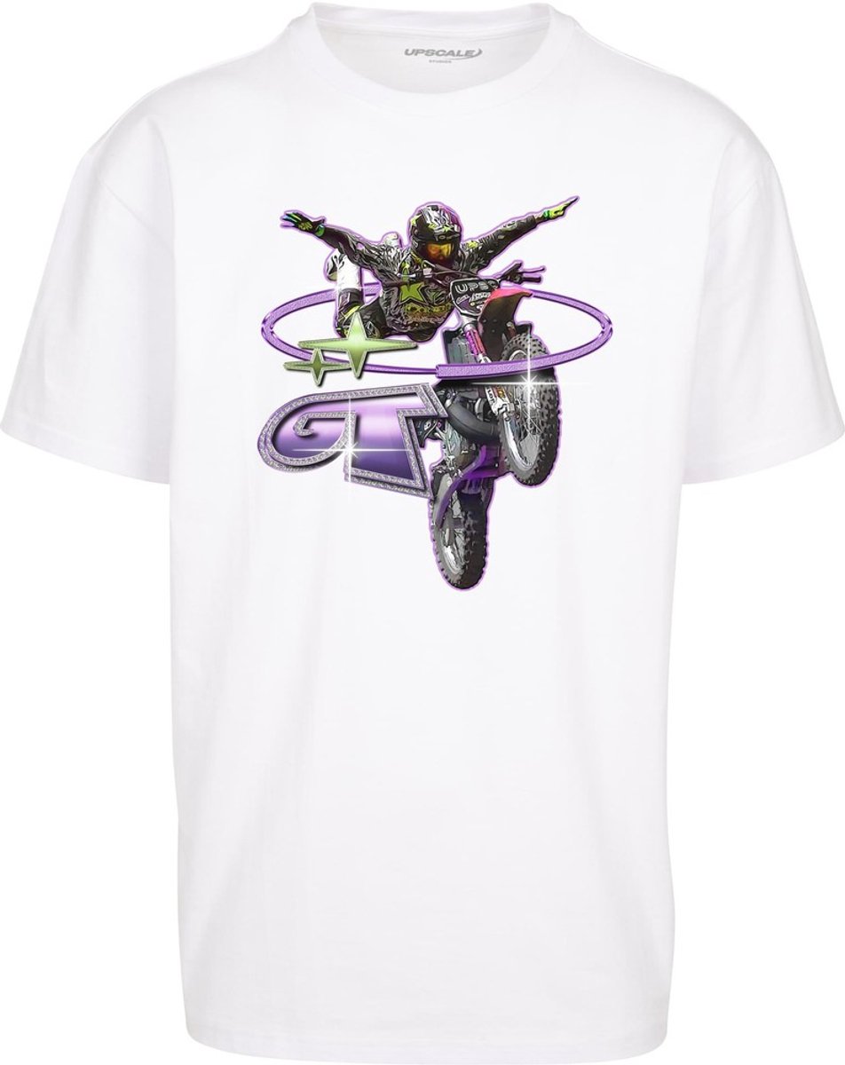 Mister Tee Moto GT Oversize Heren T-shirt L Wit