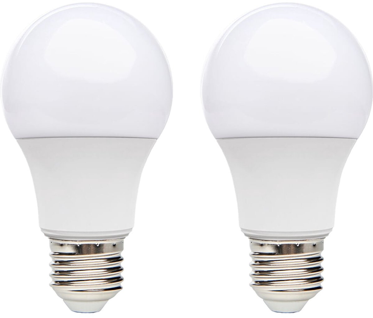 Kobi LED Lamp E27 10.5W - 1055lm - 6500K Koud Daglicht - 230V - Standaardvorm - Voor Spiegelkast, Studio of Garage - 2 stuks