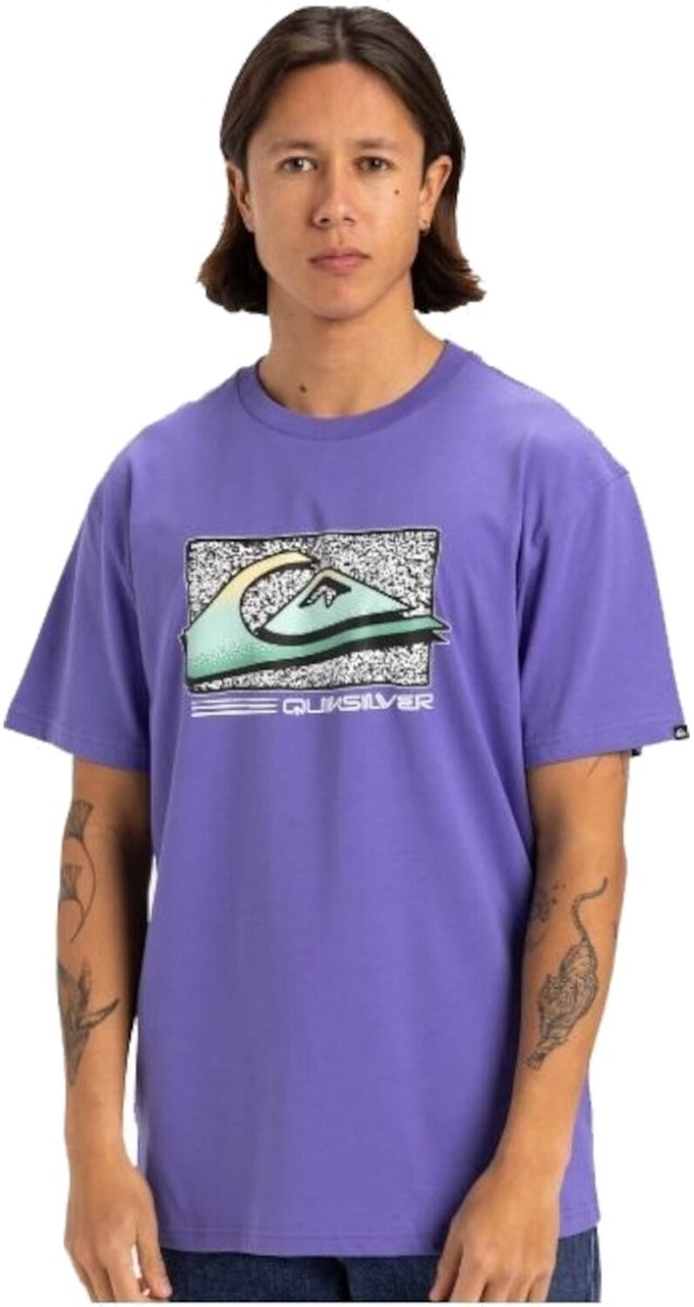 Quiksilver Retro Fade Heren T-shirt Eqyzt08058-pmg0 Kleur Paars