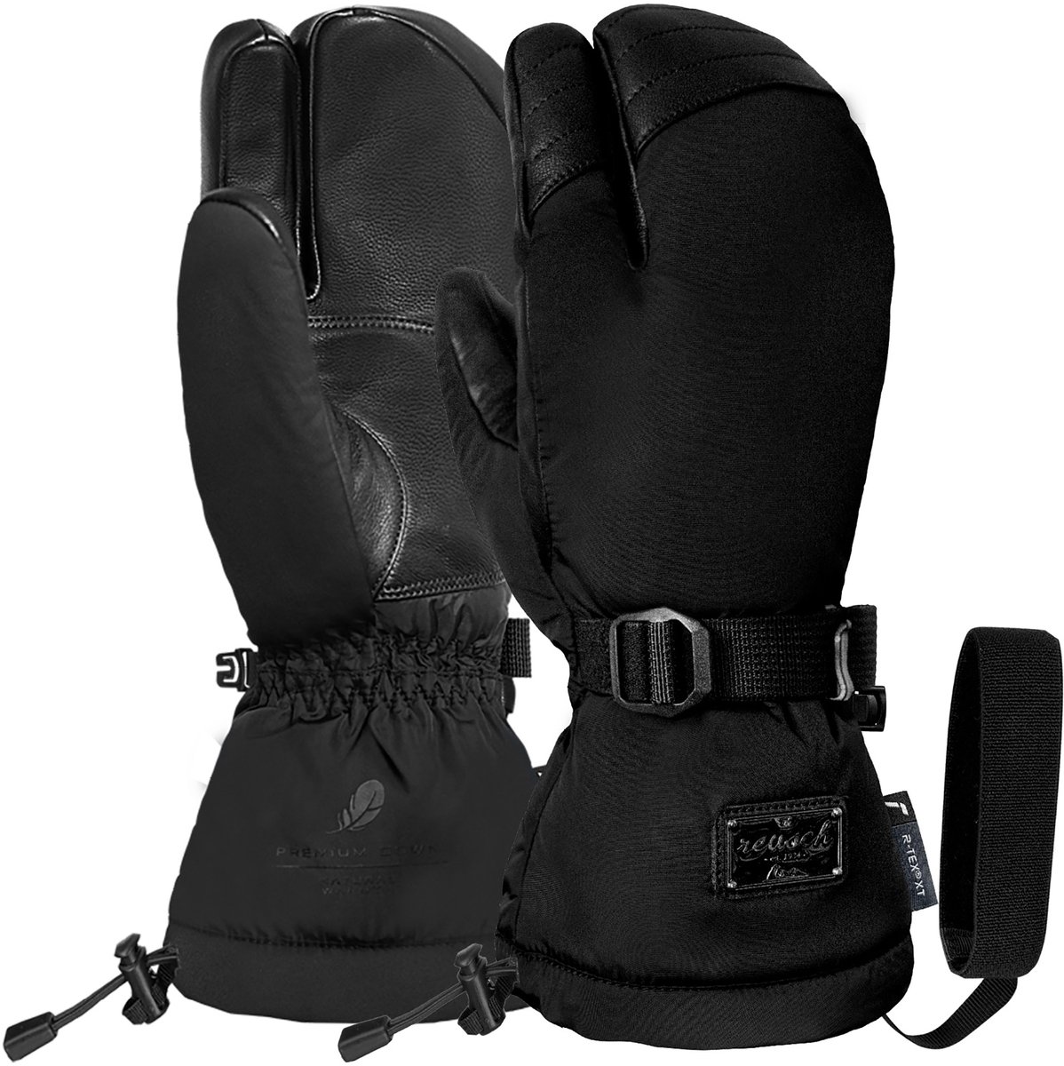 Reusch 3-Finger Handschuhe Yuna Down R-TEX® XT Lobster Zwart