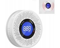 CO Melder - Met Digitale Display & Voedsel door Batterijen - Betrouwbare Koolmonoxide Alarm