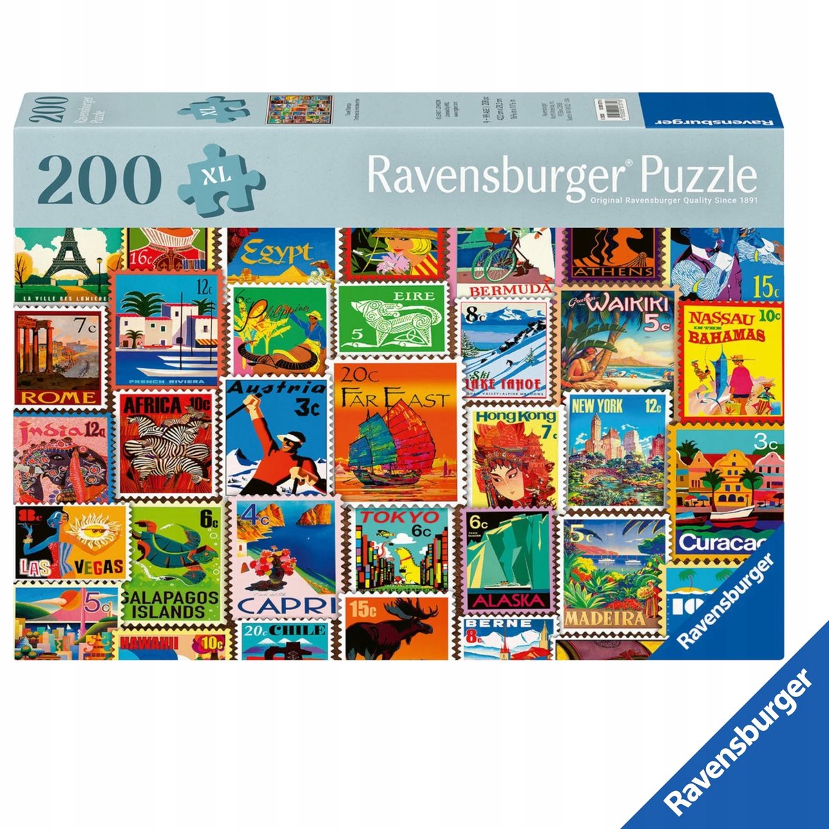 Ravensburger XL Postzegels Puzzel 200 Stukken