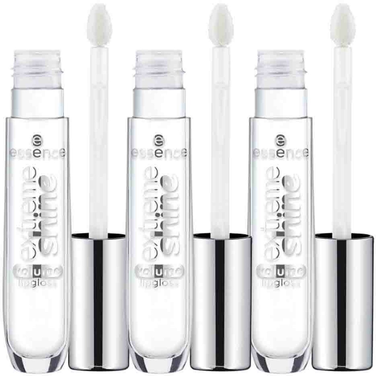 essence - Extreme Shine Volume Lipgloss 01 Crystal Clear - 3 x 5 ml - Voordeelverpakking