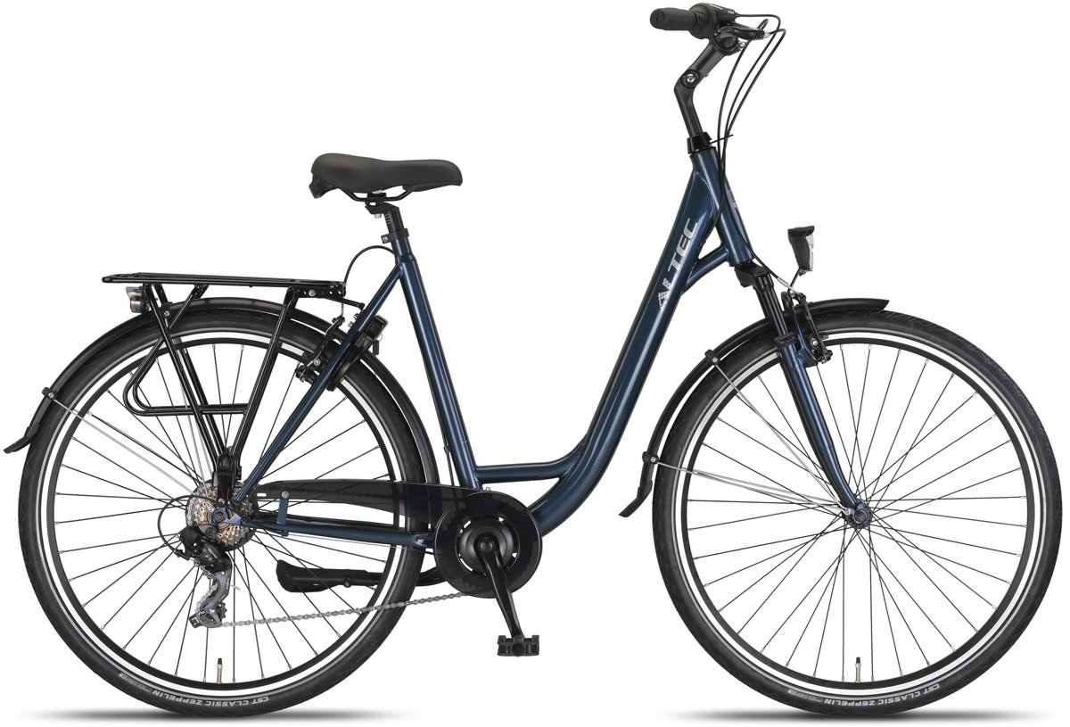 Altec Damesfiets Verona 28 Inch 56 cm Dames 7V V-Brakes Petrolblauw