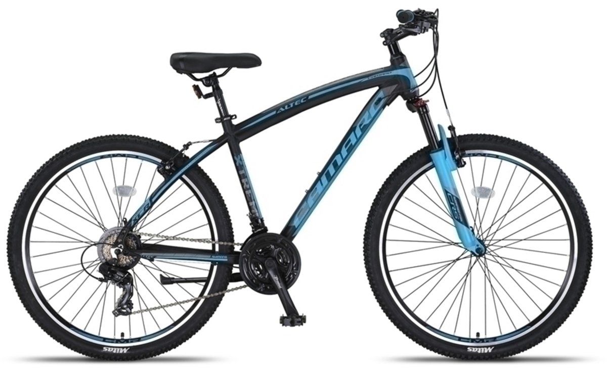 Altec Hardtail Mountainbike Camaro MTB 27.5 Inch 45 cm Unisex 21V V-Brakes Zwart/Blauw