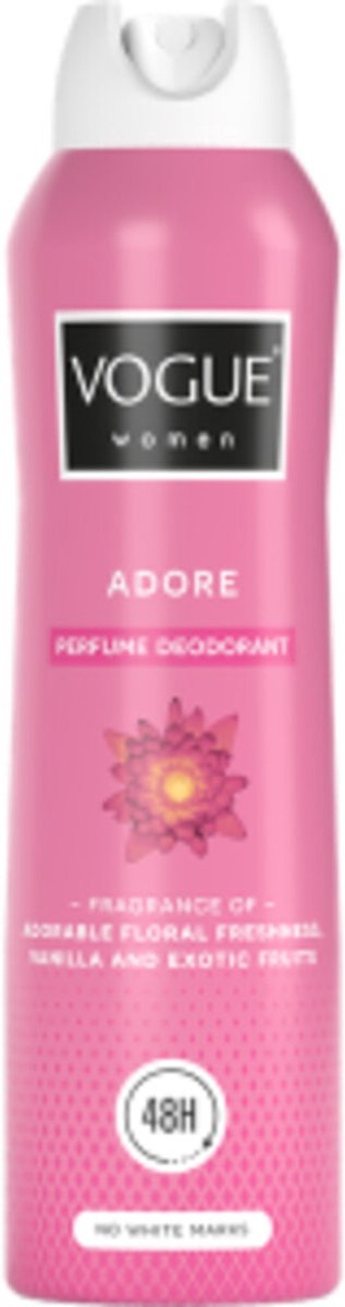 Vogue Adore Parfum Deodorant - 3 x 150 ml - Voordeelverpakking