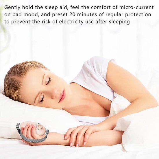Slaapmonitor - Draagbaar Slaap- en Ontspanningsapparaat - Slaapmiddel - Microcurrent Anti-Stress Handheld - Met 5 Modi, Timer & Type-C Opladen - roze van Flowioneel — afbeelding 4