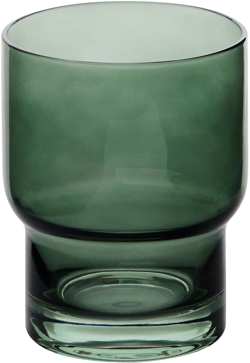 Secret de Gourmet Ella Waterglas - 30cl - Set van 6 stuks - Groen