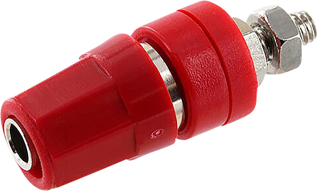ECON CONNECT bevestigingsklem PKI40RT, 4 mm, rood, geïsoleerd