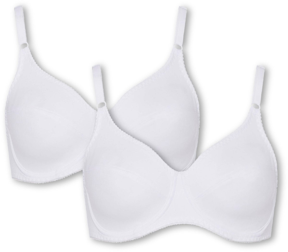 Bügel-BH Rock'n'Roll W (2-er Pack) Gemaakt van 100% katoen, comfortabel, vormgevend, niet gevoerd en zonder cups