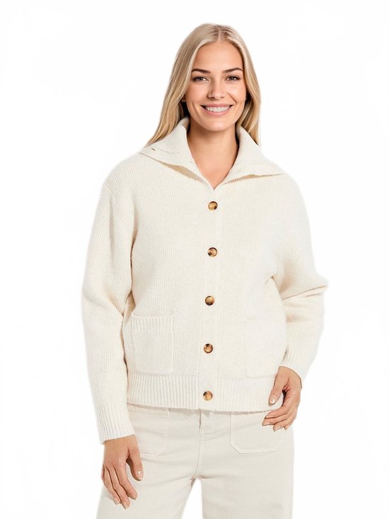 Achat Gilet boutonné col V avec laine mérinos en gros
