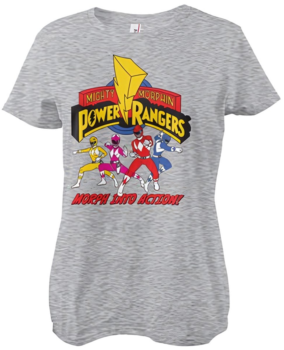 Power Rangers Dames Morph Into Action -T-shirt in meisjesstijl