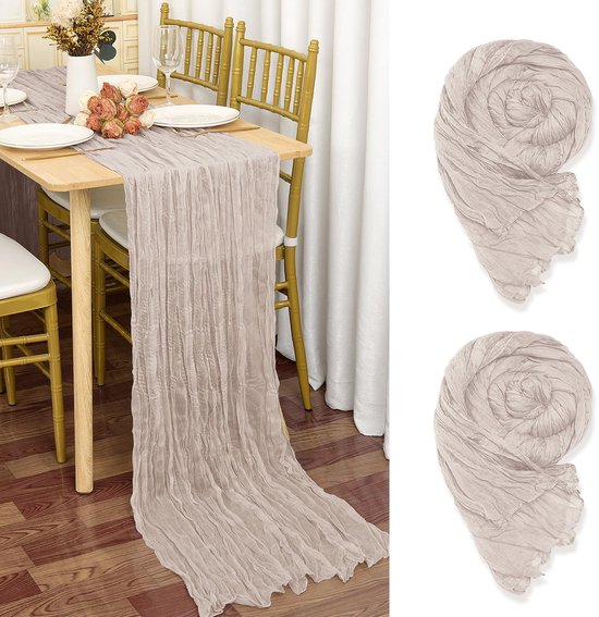 Rechthoekige tafelloper, creme-rood, 129-15, 40 x 130 cm