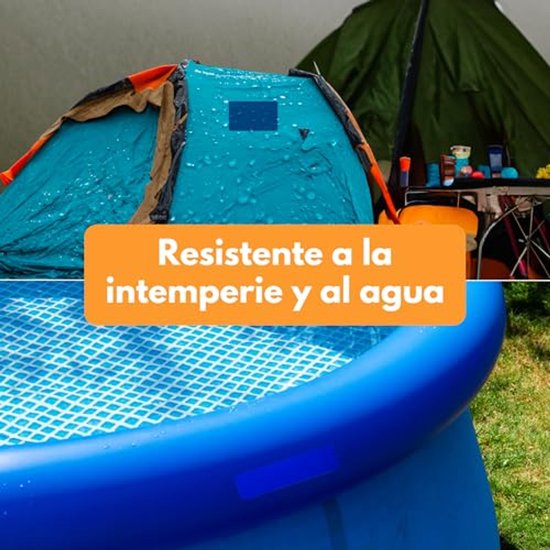 Zelfklevende reparatiepatches voor vrachtwagen, aanhanger, tent en camping - Ultramarineblauw 50 x 24 cm — afbeelding 4