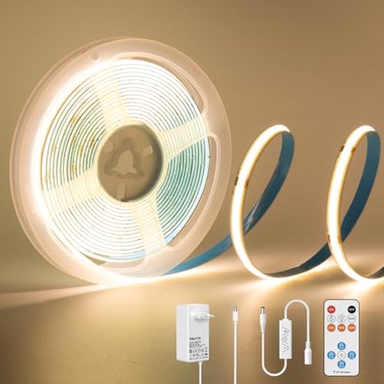 GOMING 12V 5M Bewegingssensor COB LED Strip Koel Wit 6000K met Voeding 3 Verlichtingsmodi 3 Uitschakelmodi 3 Helderheidsmodi CRI 93 IP20 Niet Waterdicht LED Tape Zelfklevend voor DIY Home Decor GOMING 12V 5M Bewegingssensor COB LED Strip Koel Wit 6000K met Voeding 3 Verlichtingsmodi 3 Uitschakelmodi 3 Helderheidsmodi CRI 93 IP20 Niet Waterdicht LED Tape Zelfklevend voor DIY Home Decor