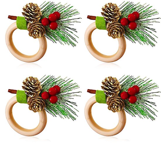 Boho Schelp – Servetring v | Houten kralen en schelpjes