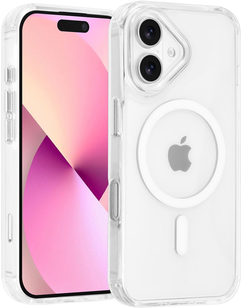 TUNIQ Back cover voor iPhone 17 - Transparent - MagSafe - Antishock Hoeken