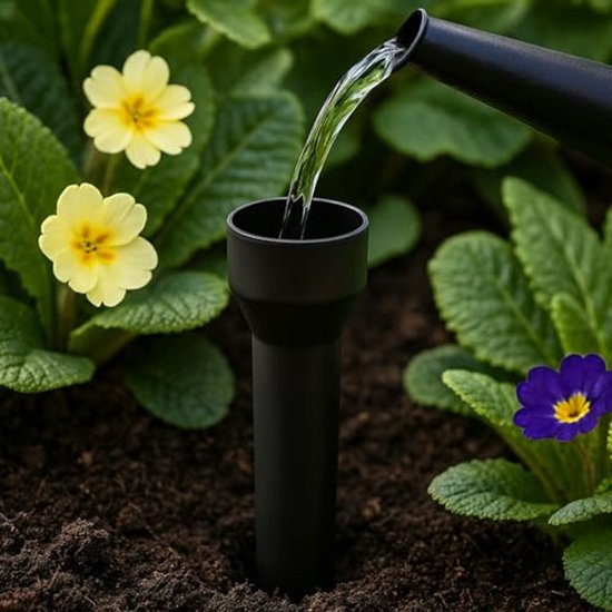 Set van 6 waterbesparende wortelgieters voor efficiënte druppelirrigatie van Merkloos	 — afbeelding 3