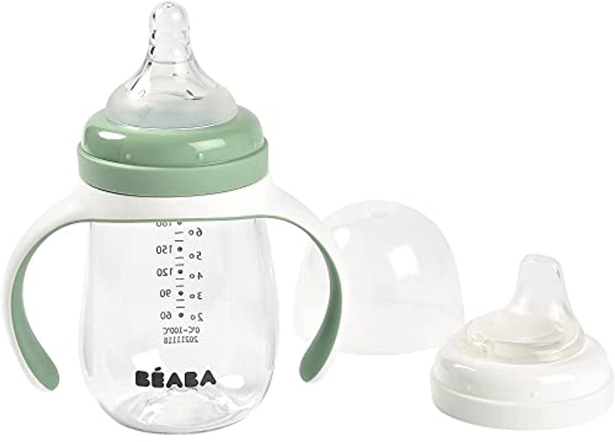 Image of 2-in-1 Drinkfles en Drinkbeker voor Kinderen - 100% Waterdicht en Lekvrij - Gemakkelijk te Openen - Met Handgrepen - 210 ml