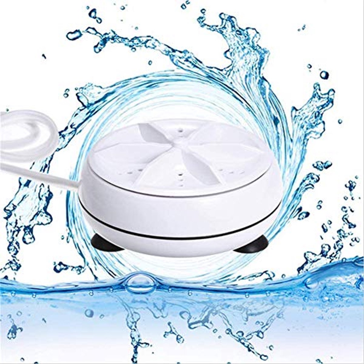 Draagbare mini-wasmachine voor reizen - ultrasone opvouwbare en compacte reiniger