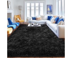 Ultrazacht pluizig tapijt - donkergroen - 200 x 300 cm - luxe ervaring