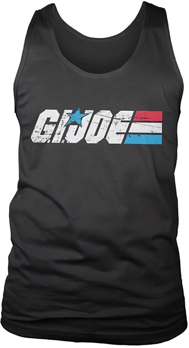 G.I. Joe Washed Logo Tank Top Black-S