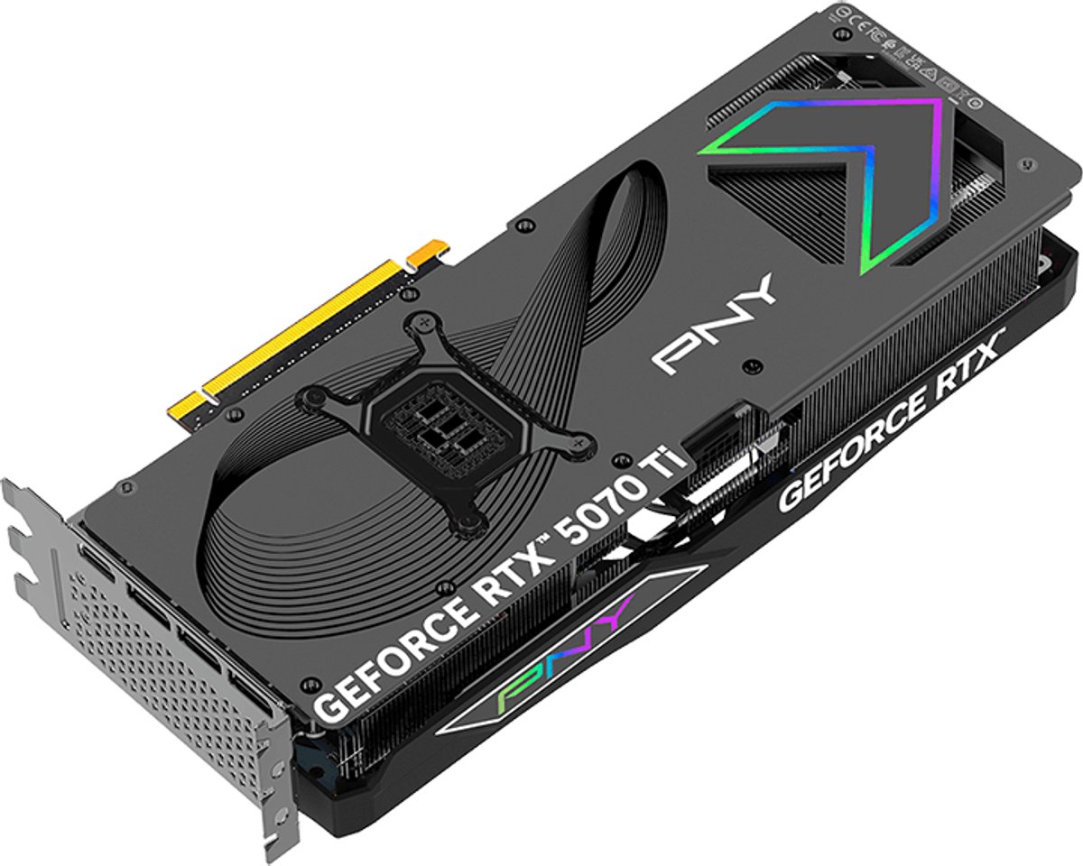 PNY GeForce RTX 5070 Ti 16GB GDDR7 PCIe 5.0 OC (RGB) - Afbeelding 4