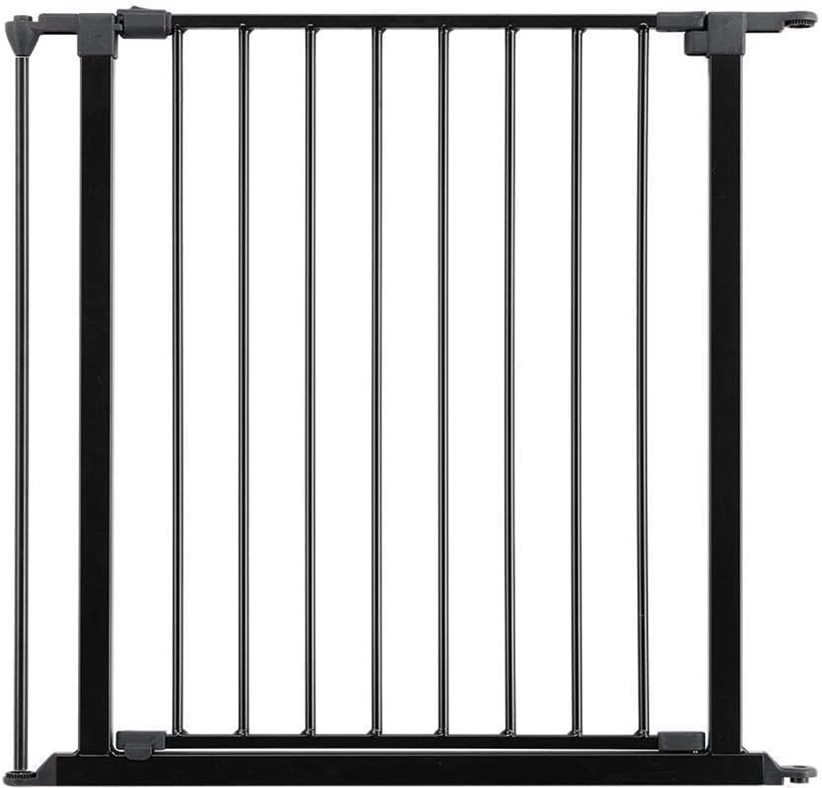 Traphek voor Moeilijke Trappen met Deuropening - Zwart Metaal - 72cm