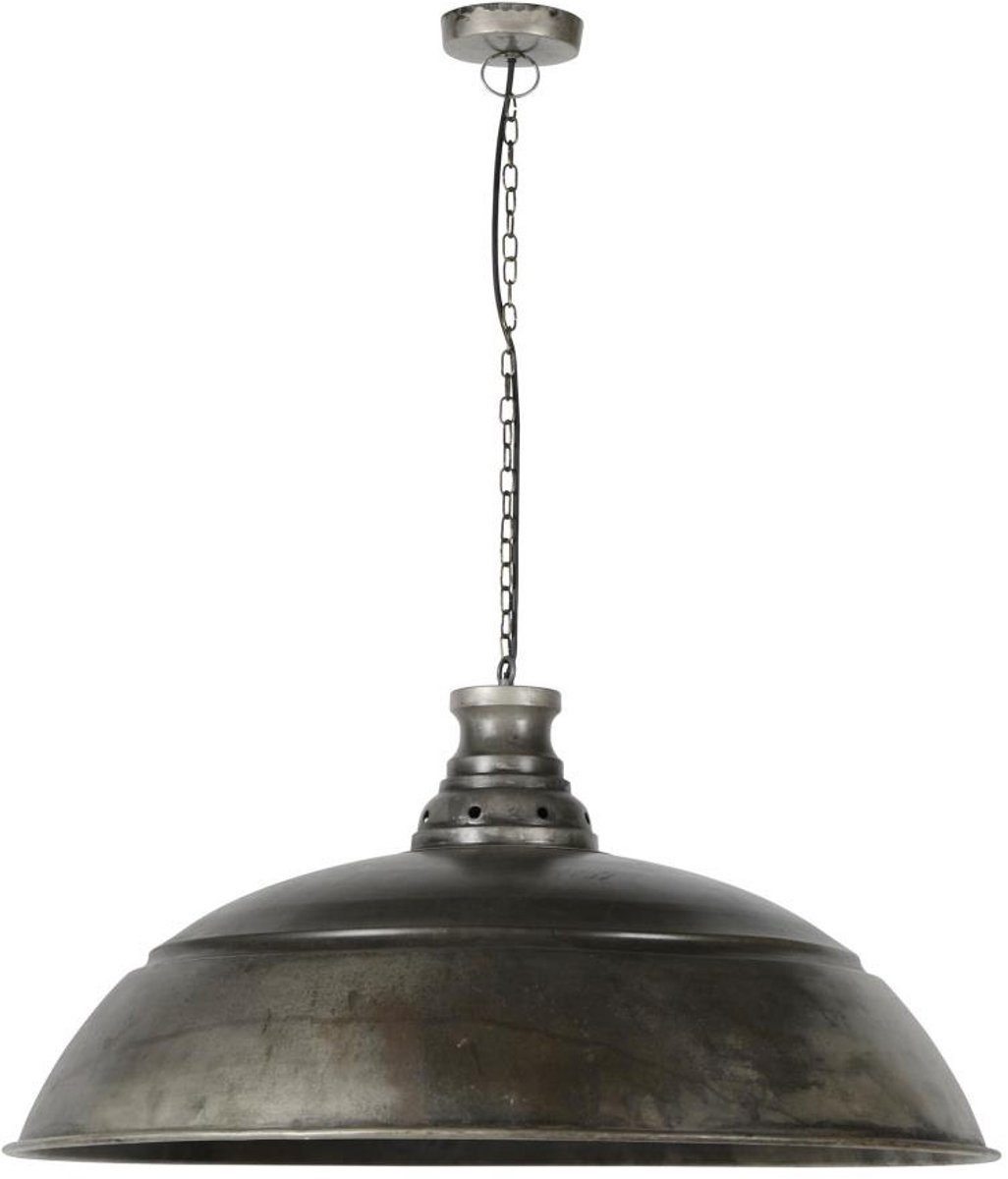 Giga Meubel Hanglamp Industry - Grijs Metaal - 1-Lichts - 80x80x150cm