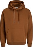 Bruine hoodie met capuchon en kangoeroezak.