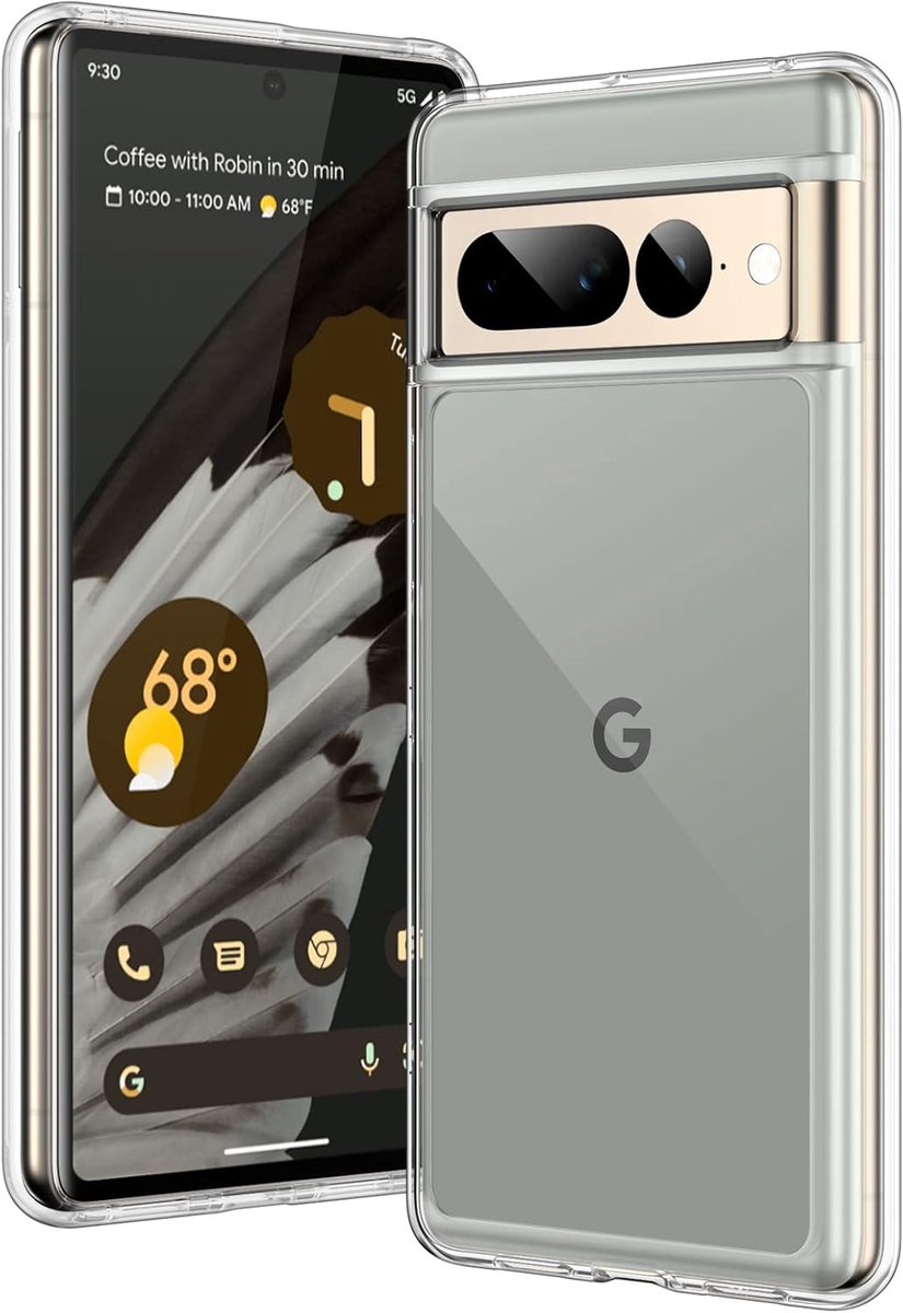 Schokbestendige Transparante Case voor Google Pixel 7 Pro - Antikras Bumper Hoesje