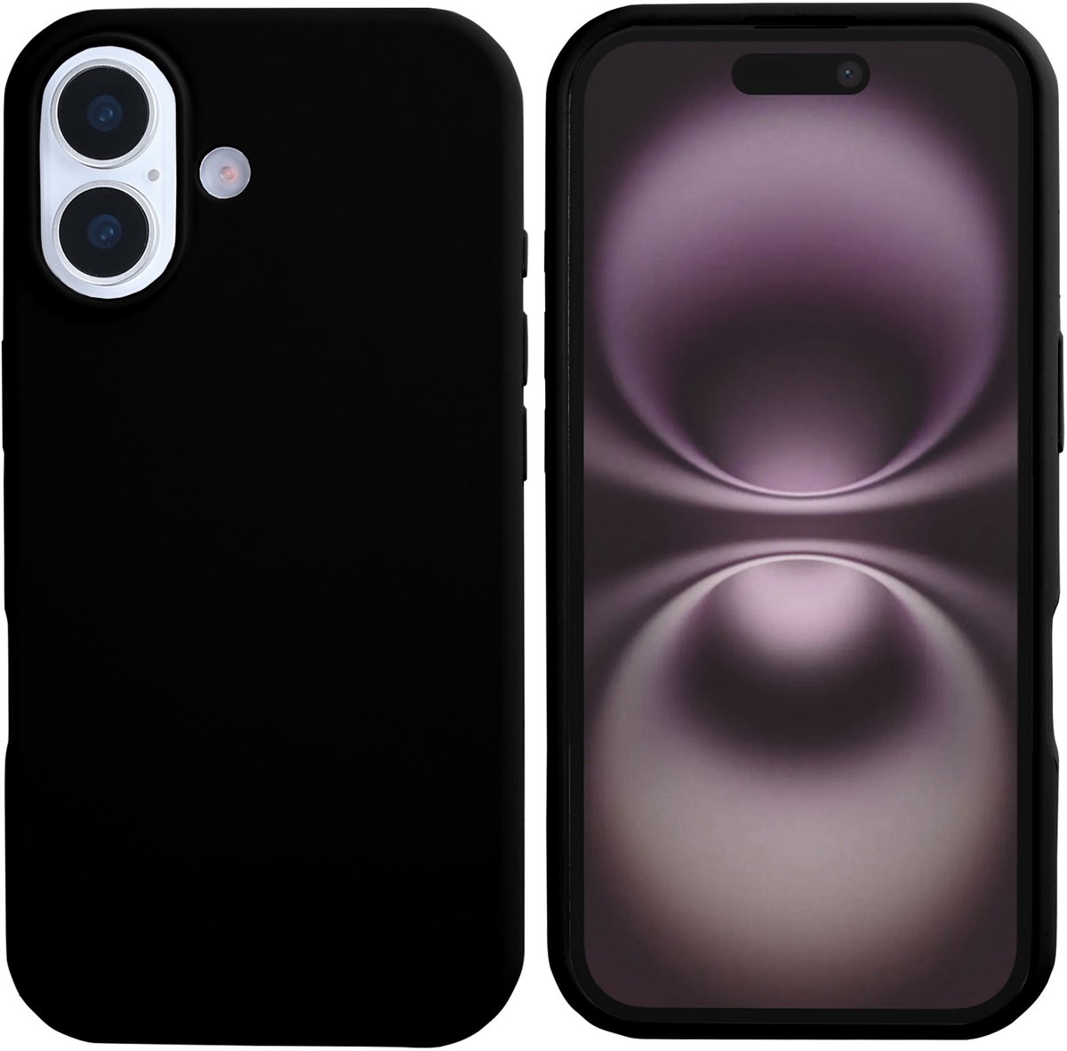 Rixus Soft TPU Phone Case With MagSafe For iPhone 17 Black