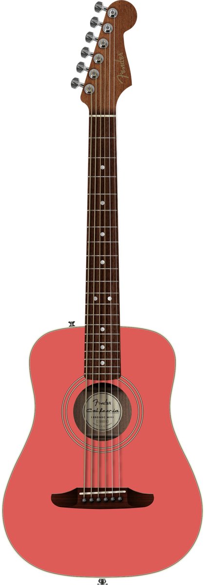 Fender California Standard Redondo Mini Fiesta Red - Akoestische gitaar