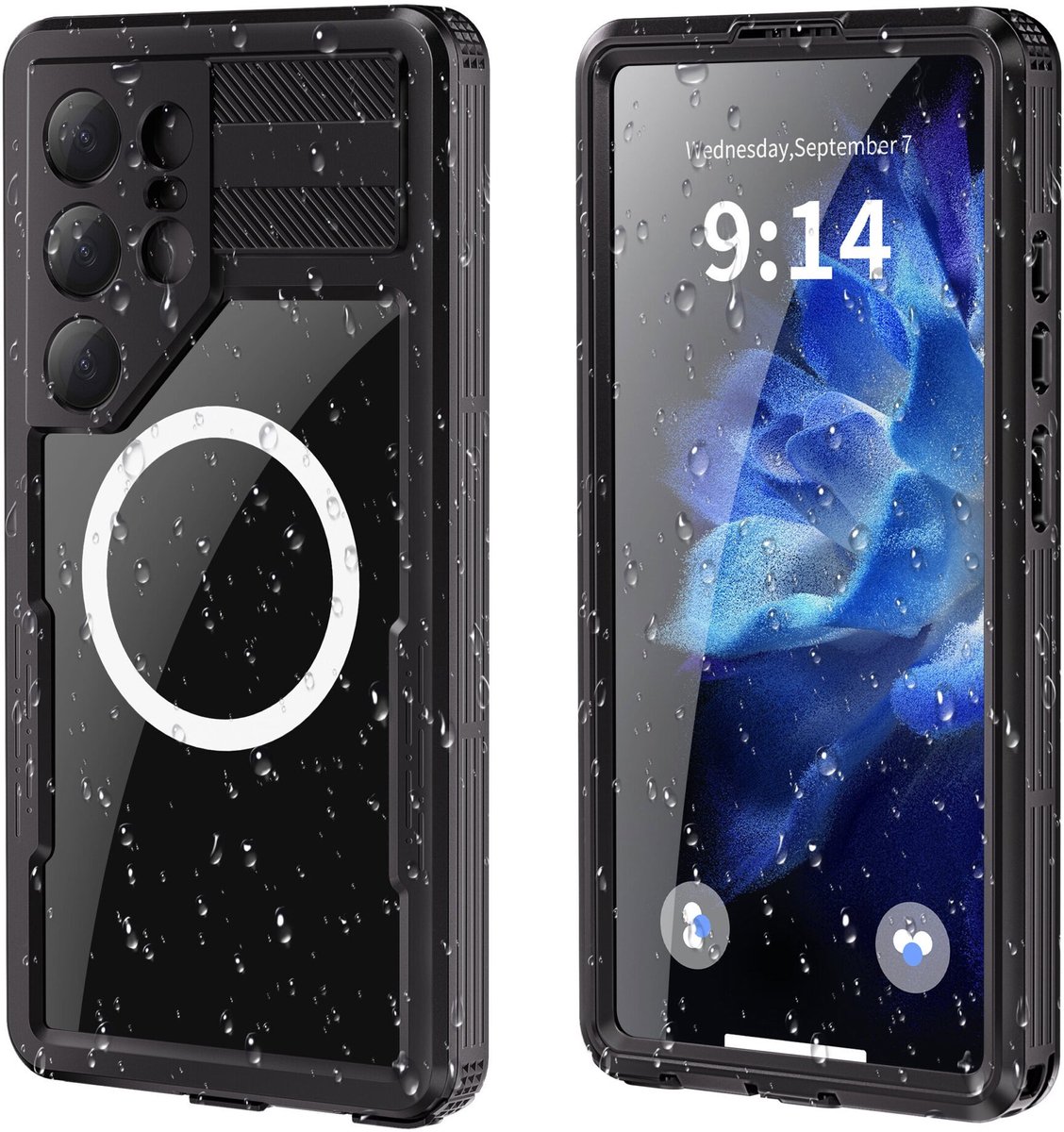 Turtle Shift Volledig waterdicht en stofdicht hoesje geschikt voor Samsung Galaxy S25 Ultra - Geschikt voor MagSafe