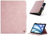 Solidenz Urban Book geschikt voor iPad Air 6 (M3 en M2) / Air 5 / Air 4 - 11 en 10.9 inch met pencilhouder - Roze