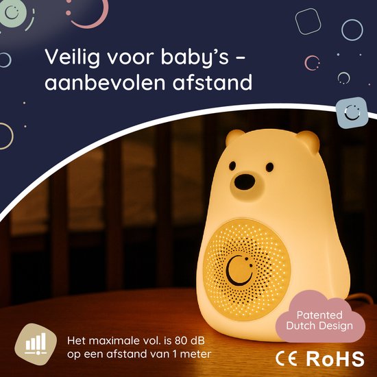 Numsy Bruno White Noise Machine Baby - Witte Ruis Apparaat - 2026