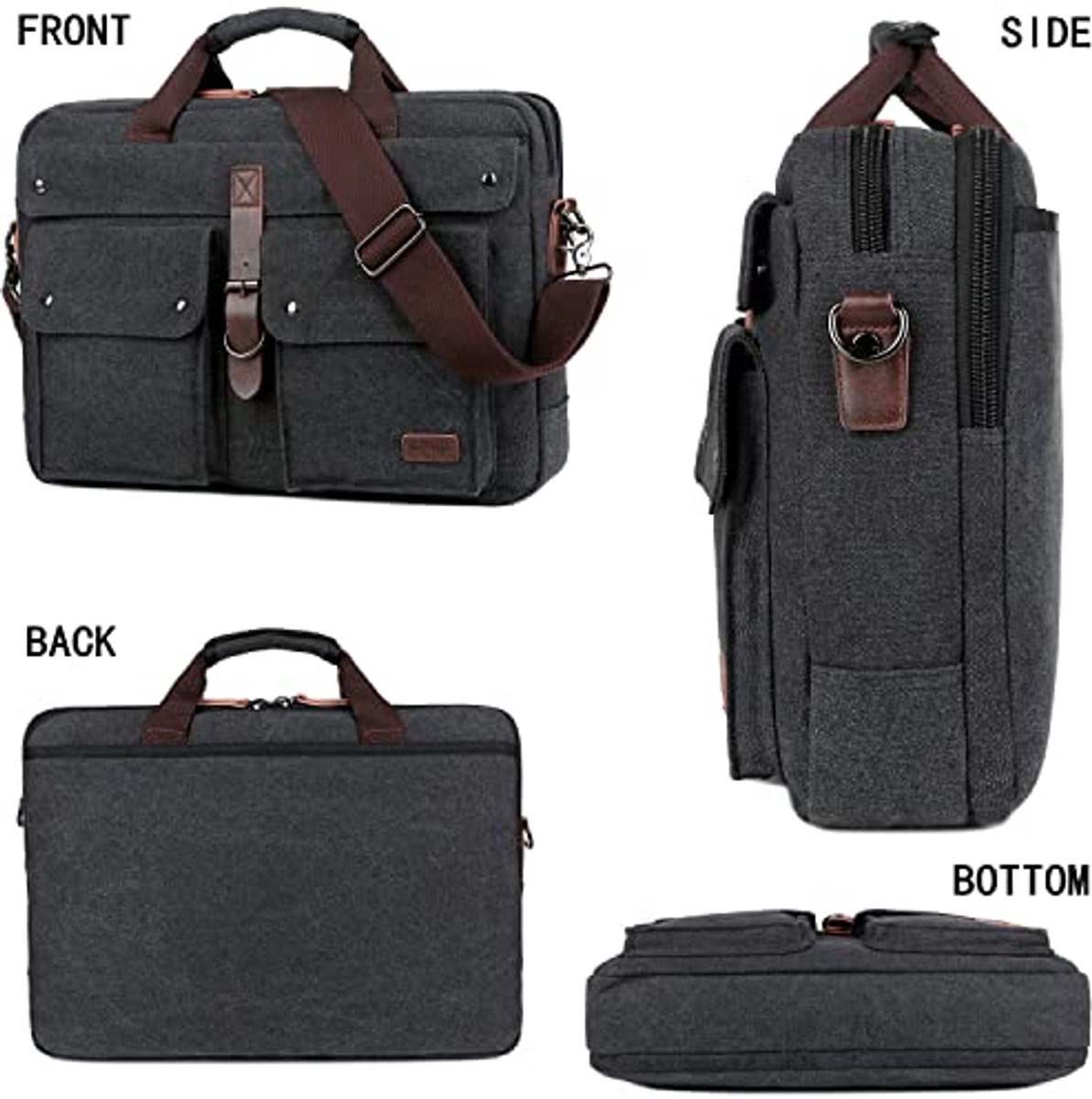 Laptoptas voor 17 inch laptop, Grote Werk- en Schoudertas